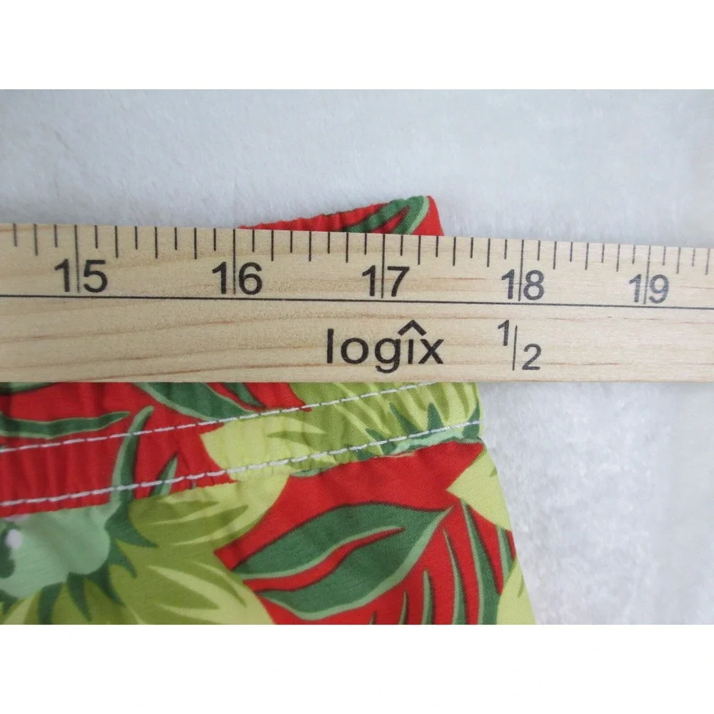 Tommy‎ Bahama Swim Trunks Mens Small Orange Floral Board Shorts Bathing Suit